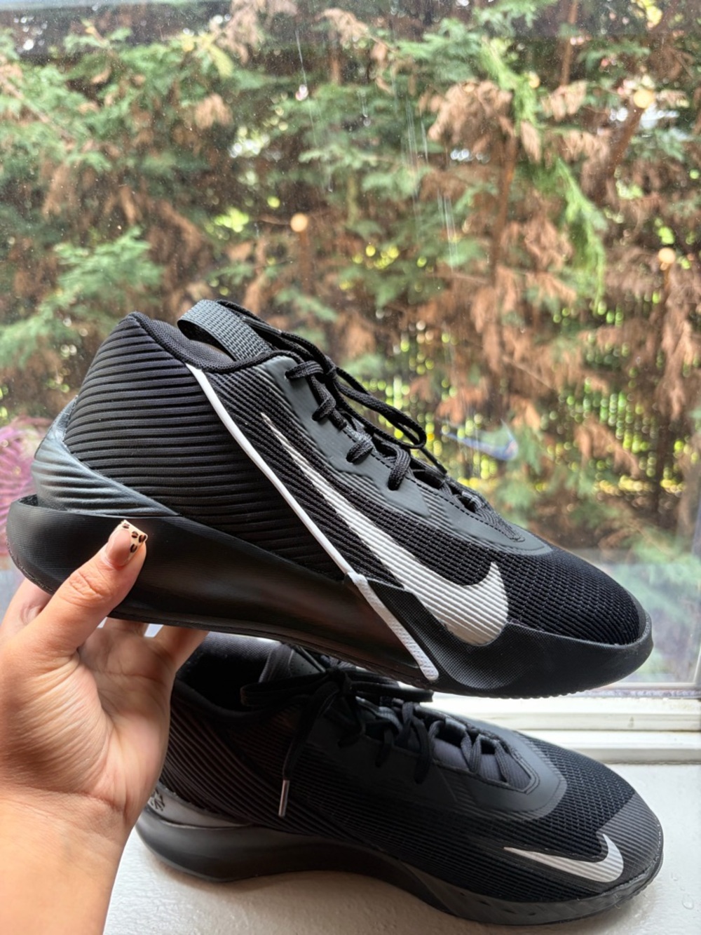 Nike Men’s Black Athletic Sneakers Size 8.5 Lightweight Running Training Shoes🖤